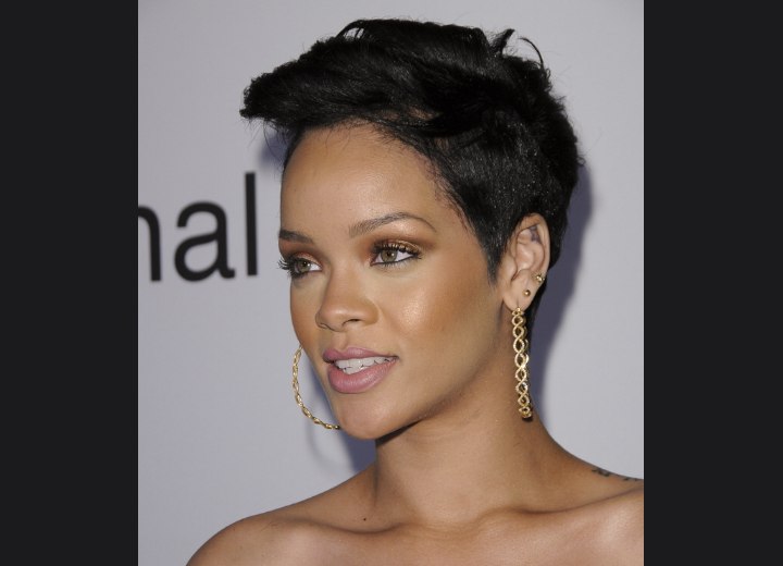  Asian Celebrities on Rihanna S Short Hairstyle With Tapering And Keri Hilson S Smooth Short