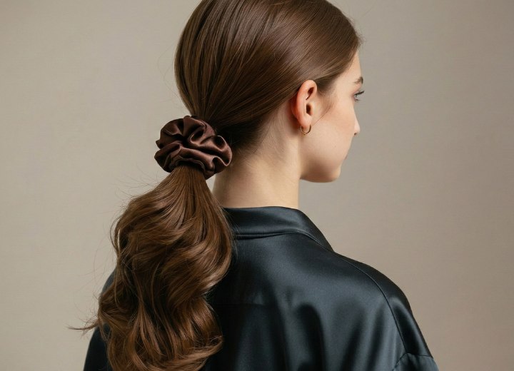 Nape of the neck ponytail