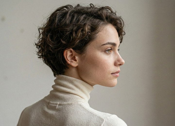 Short curly hair after a bad perm