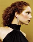 drawn-out curls