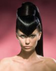 hair in a topknot