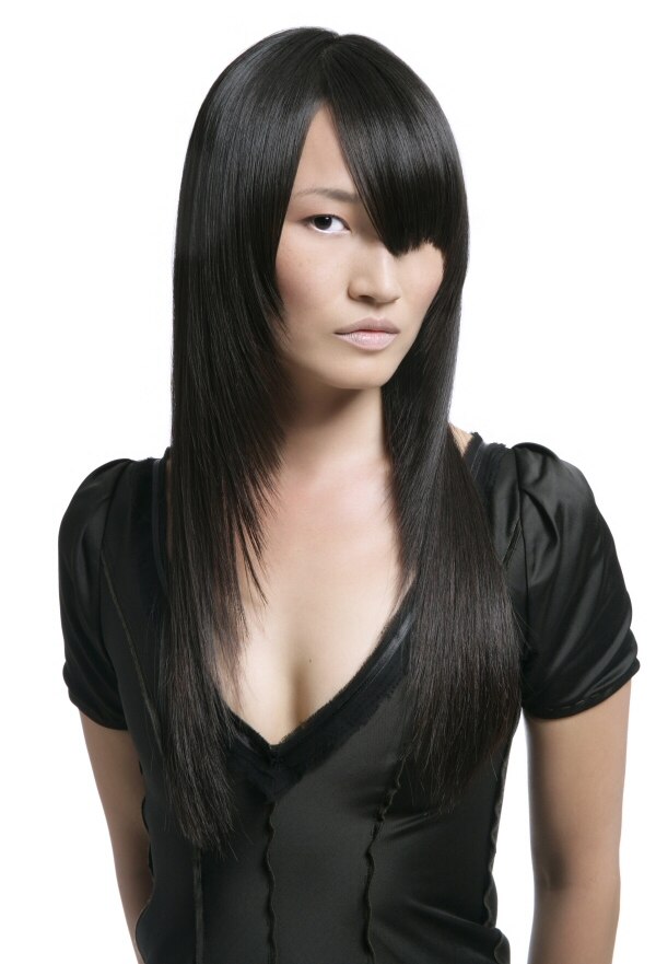 Asian hair layered