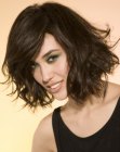 layered plunging bob