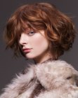 red wavy hair