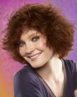 mid-length hair with tousled curls