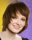 smooth medium length hair