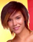 trendy neck length hairstyle