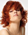 medium red hair