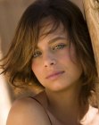 hairdo with longer neckline