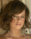 midlength romantic hairstyle
