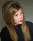 long sixties hippy hairdo