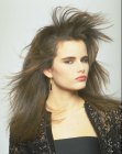 windswept hair style