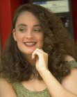 long curly hair style