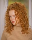 long red hair with coils