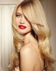 mid back blonde hair