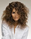 hair with long coils