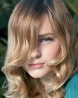 curls with crimped effect