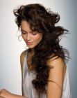 long festive hairstyle
