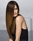 long satiny hair