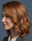 Wavy shoulder-length bob