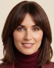 Layered shoulder-length haircut