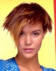 choppy cropped haircut