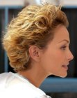short hair with natural body