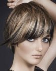 short coloured hair