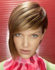 asymmetrical short hair