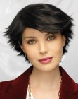 hairstyle with swooped top