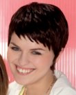 close cropped haircut