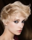 fowrard styling for short hair