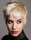short gamine haircut