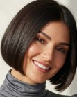 Sleek chin-length bob
