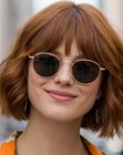 Bob with bangs and volume