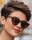 Pixie cut fwith very short sides
