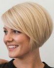 Platinum blonde bob