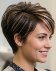 Multi-tonal pixie cut