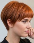 Sleek short hair