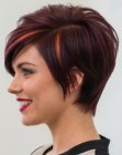 Pixie cut with an A-line silhouette