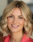 Blonde above the shoulders bob