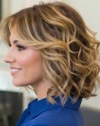 Above the shoulders bob with a gentle angled line