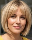Classic blonde bob
