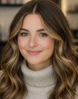 Romantic long hair with waves