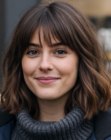 Wavy above-the-shoulders bob