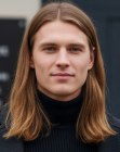 Man with long hair