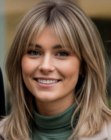 Shoulder-length hair with soft layering
