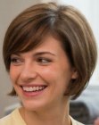 Bob cut with layering