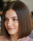 Sleek long bob