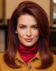 Long hair with autumn colors